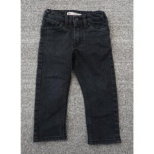 Levi’s 511 Slim Toddler Jeans 2T Black Stretch Denim Boys